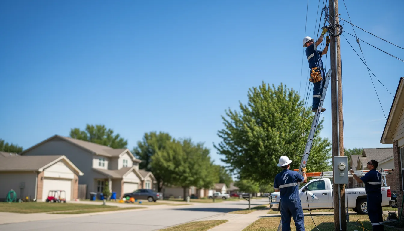 Residential electrician providing installation services in Troy, PA